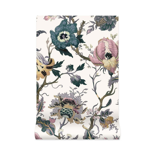 House Of Hackney Artemis Floral Wallpaper Roll Perigold